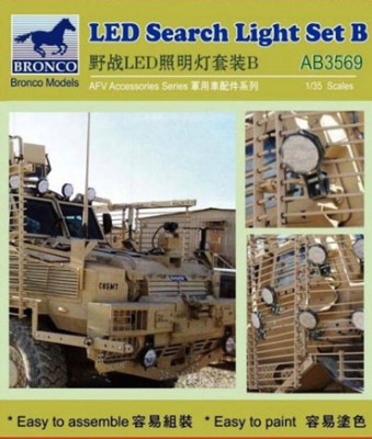 Bronco AB3569 LED Search Light Set B 1/35