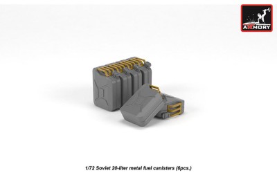 Armory ARAC7315 Soviet 20l canisters (6pcs.) (Jerry cans) 1/72