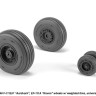 Armory ARAW48320 General-Dynamics F-111 Aardvark early type wheels with weighted tires/tyres 1/48