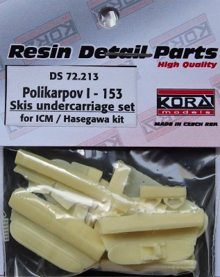 Kora Model DS72213 Polikarpov I-153 Skis Undercar.set (ICM/HAS) 1/72
