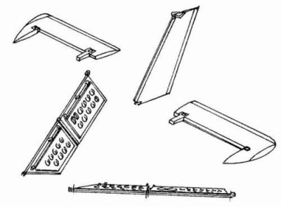 CMK 4026 BAC Lightning - control surfaces set for AIR 1/48