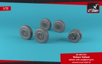 Armory ARAW72421 Vickers Valiant Mk.1 wheels with weighted tires/tyres 1/72