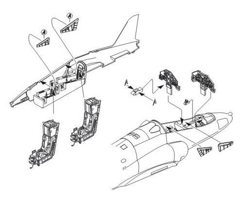 CMK 4235 Hawk T. Mk. I Interior set for Italeri kit 1/48