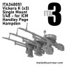 Inside the Armour ITA348051 Handley-Page Hampden B Mk.I Vickers k set A (3 x single Vickers) 1/48