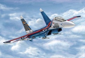 Trumpeter 03916 Самолет Russian Su-27UB Flanker C 1/144