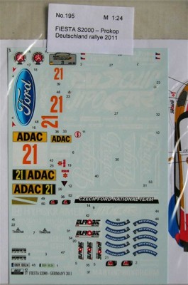 Reji Model 195 Ford Fiesta S2000 (Deutschland Rally 2011) 1/24