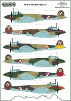 Model Maker Decals D72129 Petlyakov Pe-2 Pe-2 IN POLISH SERVICE 1/72