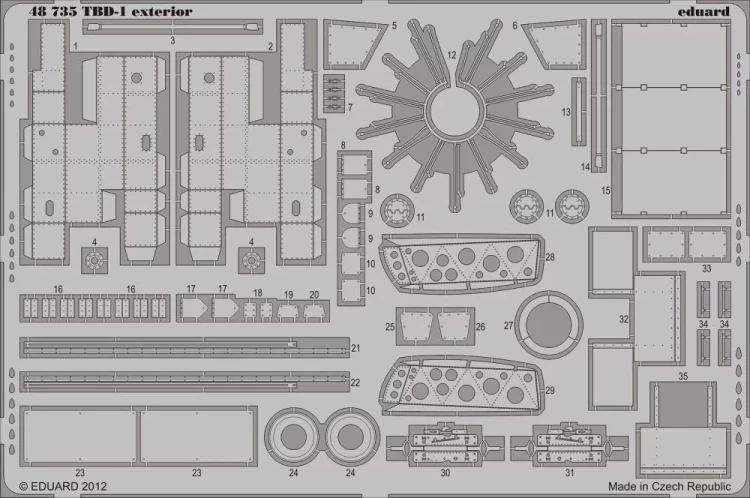 Eduard 48735 SET TBD-1 exterior (G.W.H.) 1/48