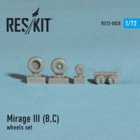 ResKit RS72-0028 Mirage III (B,C) wheels set 1/72