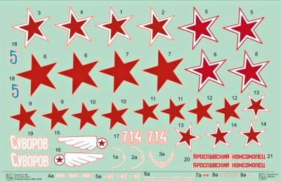 HM Decals HMD-72030 1/72 Decals IL-2 At War Part 1 (IL-2M Two-seater)