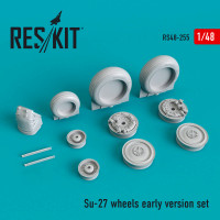 Reskit RS48-0255 Su-27 колеса early (ACAD,GWH,EDU,KITTYH) 1/48