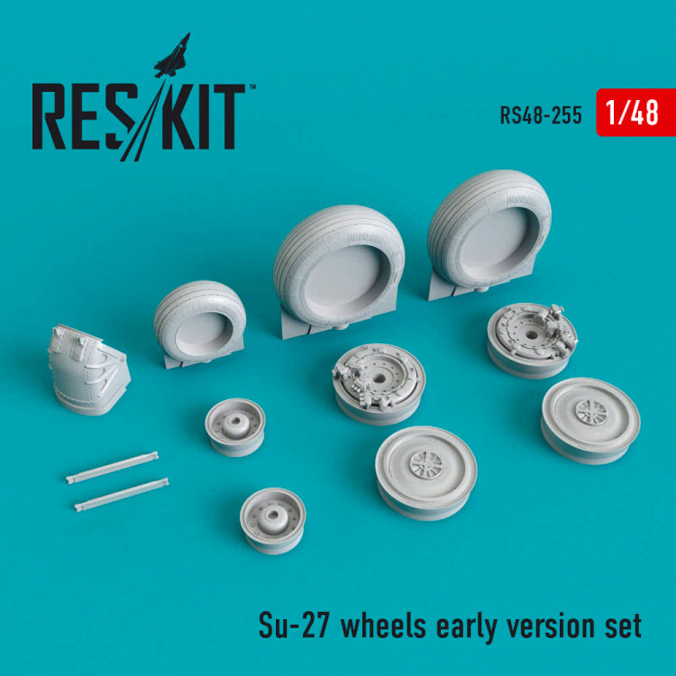 Reskit RS48-0255 Su-27 колеса early (ACAD,GWH,EDU,KITTYH) 1/48