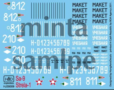 HAD J35009 Decal SA-9 Gaskin Strela-1 (Hungarian) 1/35