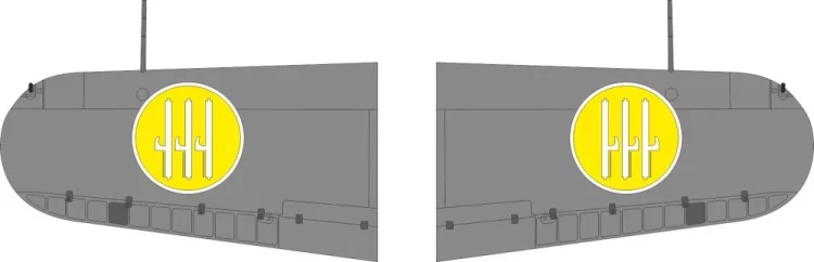 Eduard JX344 Mask MC.200 Saetta wings nat.insignia (ITAL) 1/32