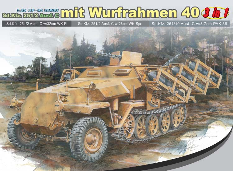 Dragon 6284 SdKfz 251/2 Ausf. C (w/Wurfrahmen 40) 1/35