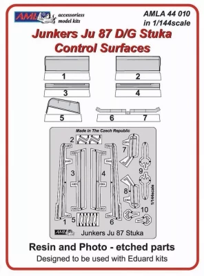 AML AMLA44010 Junkers Ju 87 D/G Control Surfaces (EDU) 1/144