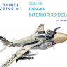 Quinta studio QD32108 A-6A (Trumpeter) 3D Декаль интерьера кабины 1/32