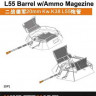 Voyager Model VBS0139 WWII German 20mm KwK38 L55 Barrel w/Ammo Magezine (For all) 1/35