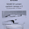 Maestro Models MMCK-7228 1/72 SAAB 32 Lansen vacuformed canopy (2 pcs.)