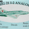 PH Model PHM-72110 1/72 MiG 21 I-2 Analog