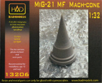 HAD R32006 MiG-21 MF Mach-cone (resin set) 1/32
