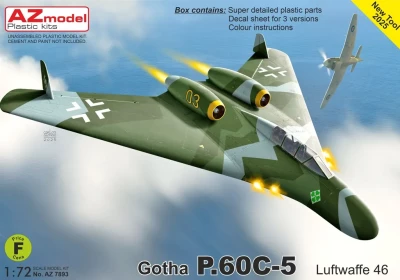 Az Models 78093 Gotha P.60C-5 Luftwaffe 46 (3x camo) 1/72