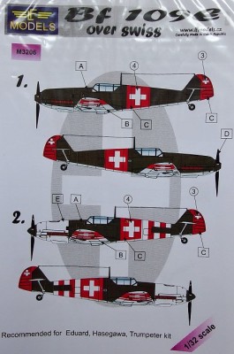 LF Model M3206 Mask Bf 109E over Swiss (EDU/HAS/TRUMP) 1/32