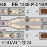 Eduard FE1449 P-51B/C seatbelts STEEL (EDU) 1/48