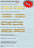 Print Scale 72-378 German Propeller Logos 1914-1918 (wet decals) 1/72
