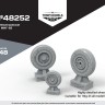 Temp Models 48252 Колеса шасси Миг-25 1/48