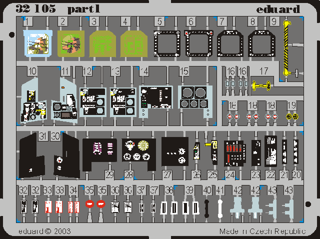Eduard 32510 F-18C interior ACA