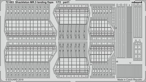 Eduard 72693 SET Shackleton MR.3 landing flaps (REV)