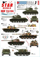 Star Decals 72-A1104 Tanks & AFVs in Cuba # 2.T-34/85, IS-2M, T-54A, T-55, T-55A, T-62A, ZSU-57-2, BRDM-2 (9P122). [Soviet] 1/72