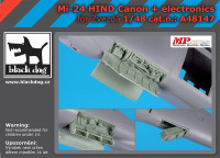 Blackdog A48147 Mi-24 Hind canon+electronics (ZVE) 1/48