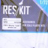 Reskit RS72-0198 F4D-1 Skyray Type 1 - wheels (TAM,AIRF) 1/72