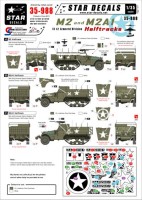 Star Decals STAR35988 U.S. M2 and M2A1 Halftracks - 12th Armored Division 1/35
