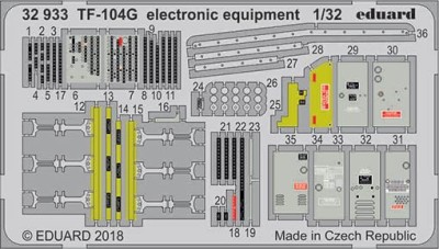 Eduard 32933 TF-104G electronic equipment 1/32