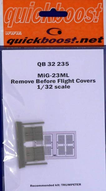 QuickBoost QB32235 MiG-23ML remove before flight covers (TRUMP) 1/32