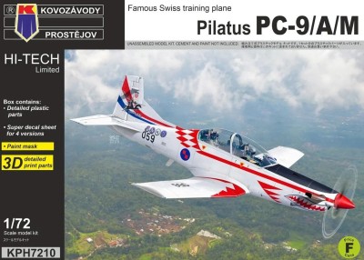 Kovozavody Prostejov H7210 Pilatus PC-9/A/M (4x camo) HI-TECH 1/72