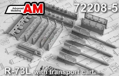 Advanced Modeling AMC 72208-5 Транспортная тележка с ракетами Р-73 1/72