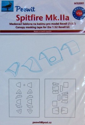 Peewit PW-M32001 1/32 Canopy mask Spitfire Mk.IIa (REV)