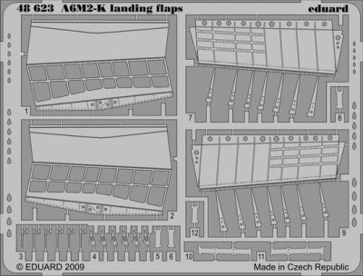 Eduard 48623 A6M2-K landing flaps HAS