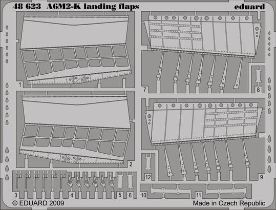 Eduard 48623 A6M2-K landing flaps HAS