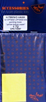 Clear Prop CPA72067 Hawk H-75 M/N/O Painting mask (CL.PROP) 1/72