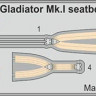 Eduard 33251 1/32 Gladiator Mk.I seatbelts STEEL (ICM)