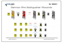 Colibri decals 35041 German Fire Extingusher Placards 1/35