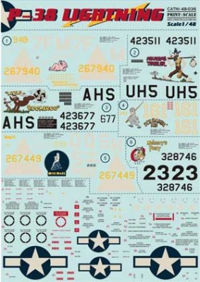 Print Scale 48-036 P-38 Lightning Part 1 1/48