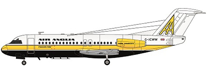 F-rsin Plastic FRP4089 Fokker F-28-4000 Air Anglia 1/144