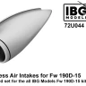 IBG Models U7244 Fw 190D-15 Seamless Air Intakes 1/72