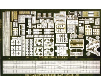 White Ensign Models PE 0732 WW2 ROYAL NAVY TOWN/SOUTHAMPTON-CLASS CRUISER 1/700